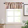 thumbnail image 3 of Wooden Valances Curtains Farmhouse Rustic Country Wood Plank Brown Hardwood Grunge Lodge Garage Vintage Windows Short Curtain Valance for Kitchen Bathroom Decor with Rod Pocket, 1 Panel 54X18 Inches, 3 of 5