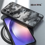 IBMRS For Samsung A55 Phone Case, Shockproof Clear Cover (Camo Black)