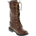 thumbnail image 7 of Forever Mango 27K Little Kids Combat Lace Up Boots, 7 of 7