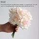 thumbnail image 3 of Ramo de Flores Artificiales de 5 Cabezas Toystoory Decoración Blanco, 3 of 6