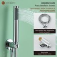 thumbnail image 4 of Shower System with Tub Spout, Tub Shower Faucet Set with High Pressure 10" Rain Shower head and 3-Setting Handheld Shower Head Set, 4 of 6
