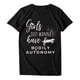 thumbnail image 4 of Camiseta de manga corta con estampado de letras informal para mujer Fridja  hjk1933, 4 of 7