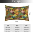 thumbnail image 2 of Fotbe Colorful Circle Funda de Almohada Decorativa Estilo Occidental, Lujo en Algodón, Fundas para Almohadas King, Cojín Estampado para Decoración del Hogar-20"x30", 2 of 6