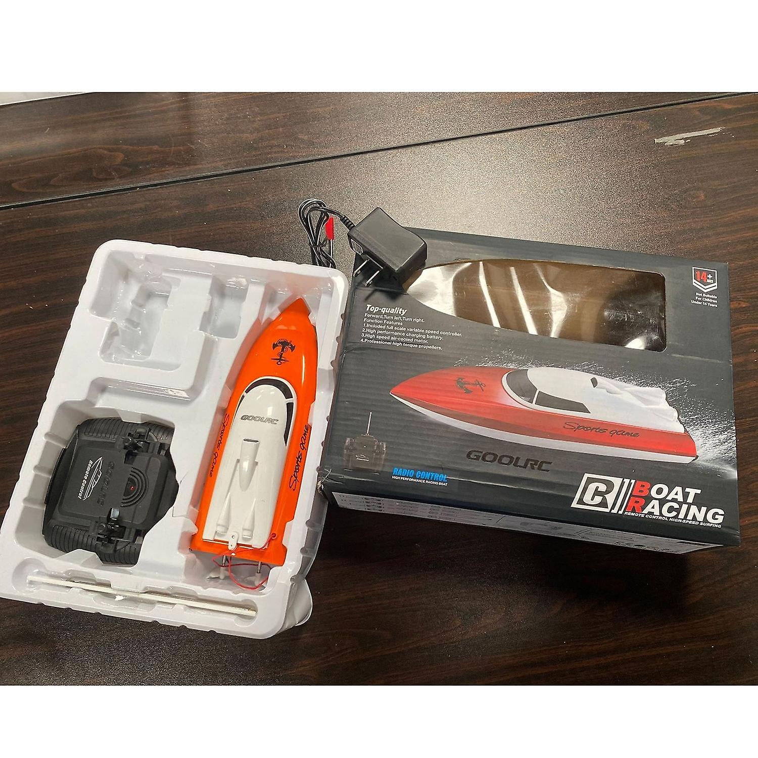 Bateau Rc 25 Km-H Bateau Télécommandé Pour Piscine Et Lac, 2,4 Ghz Rc