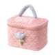 thumbnail image 1 of Lindo bolso de maquillaje floral, bolso grande de pana para maquillaje para mujeres, bolsos de cosméticos de viaje, 1 of 5
