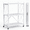3-Tier White, variant on 3-Tier Foldable Metal Storage Shelves, No-Assembly Folding Frame and Rolling Storage Rack for Kitchen, Pantry and Small Apartments, White