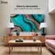 thumbnail image 3 of Cuadro Decorativo Canvas Abstracto Paisaje Turquesa 120x60 Canvas Revolution, 3 of 3