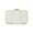 White, variant on Jewel Badgley Mischka Cleo Shimmer Pleated Minaudiere