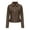 Camel Color, variant on Women Faux Suede Leather Jacket & Coat Button Down Short Moto Jackets Crop Collared Motorcycle Jacket Black S