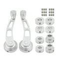 thumbnail image 2 of Baohd 2 Pieces Auto Side Window Crank Handle Portable Detachable Replacement Internal Modified Upgrading Lever Part Accessories Silver, 2 of 8