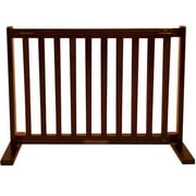 Essential Pet Products 42204 Small Free Standing Pet Gate - Mahogany