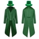 thumbnail image 2 of Disfraz del Día de San Patricio para hombres y mujeres, chaqueta de cosplay Steampunk, sombrero, disfraces de fantasía, ropa de fiesta de carnaval de Halloween, 2 of 5