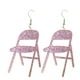 thumbnail image 2 of Pendientes de la silla plegable de acrílico de colores Pendientes de la silla plegable Pendientes Boho Joyería, 2 of 8