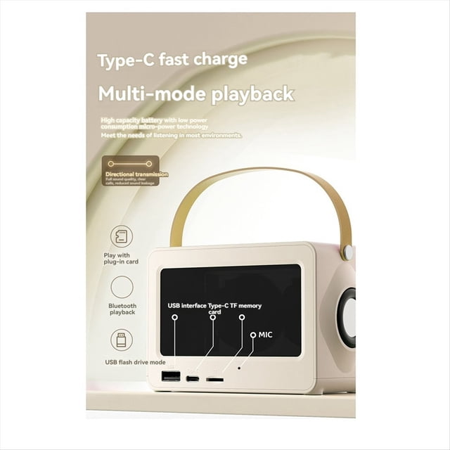 Altavoz Bluetooth Sonido Portátil Altavoz Música Radio Inalámbrica FM Mini Altavoces Duales Bluetooth Audio