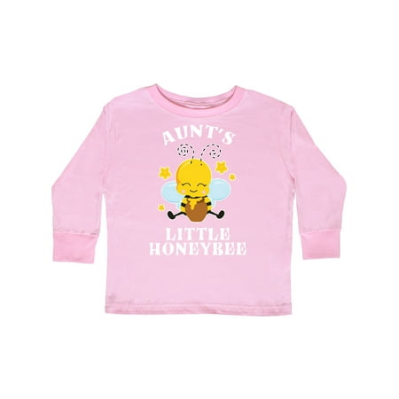 

Inktastic Cute Bee Aunt s Little Honeybee with Stars Gift Toddler Boy or Toddler Girl Long Sleeve T-Shirt
