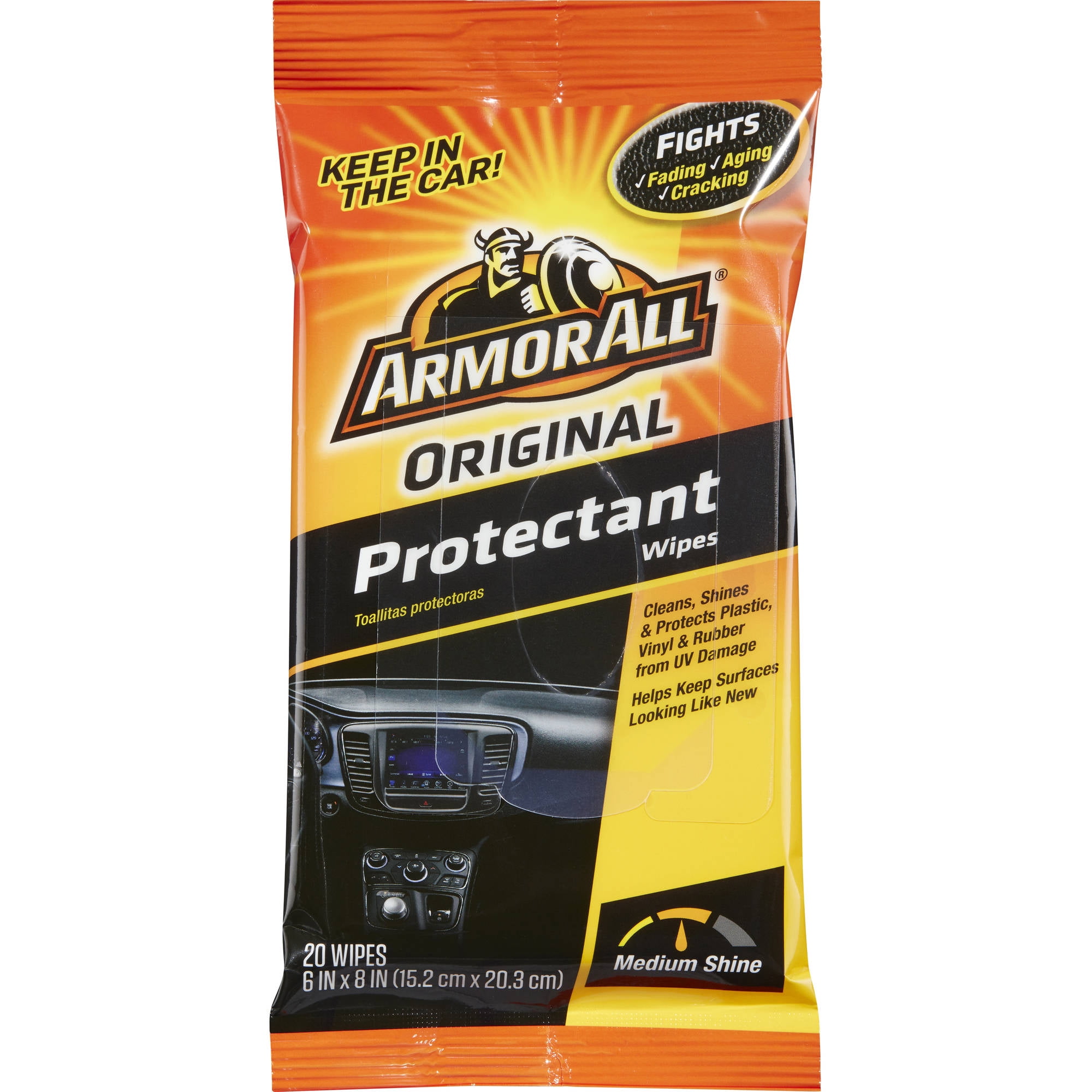 Armor All Original Protectant Wipes Flat Pack, 20 count