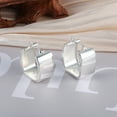 thumbnail image 7 of Lancharmed Silver Plated Cute Earrings for Womens,Square Earring Funny Gifts, 7 of 7