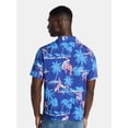 thumbnail image 3 of Spider-Man, Men's & Big Men's Graphic Button-Up Shirt, Tropic Spider, Sizes XS-5XL, 3 of 5