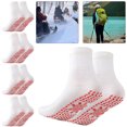 thumbnail image 4 of Un Par Calcetines Térmicos Cómodos Elásticos Duraderos Transpirables Calcetines Térmicos Calcetines Cálidos Y Resistentes Al (blancos), 4 of 8