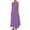 Purple, variant on Summer Dresses for Women 2025, Fashion Women's Summer Casual Round Neck Sleeveless Solid Beach Sundresses Boho Dress Dresses(Black,S)
