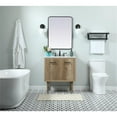 thumbnail image 3 of Elegant Decor Cyrus 30" Aluminum MDF Single Bathroom Vanity in Natural Oak, 3 of 5