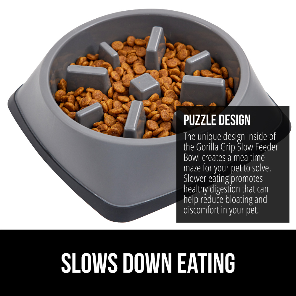 Gorilla Grip Slow Feeder Bowl for Dogs & Cats photo 3