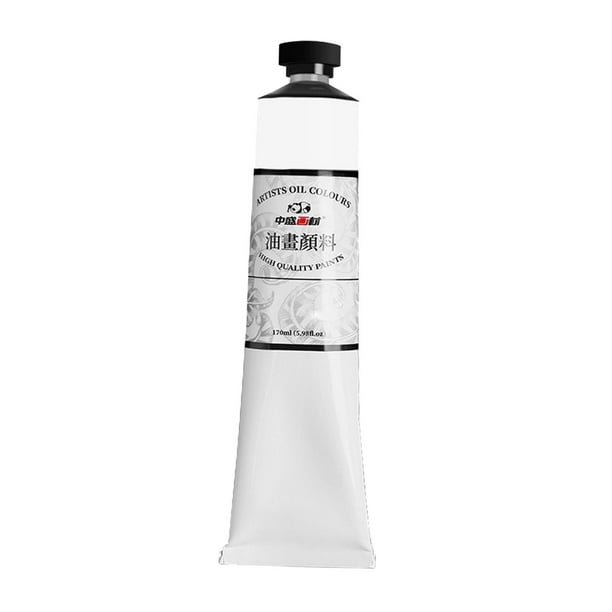 1 tubo de pintura al óleo profesional para artistas, pintura al óleo, dibujo, grafiti y arte. blanco