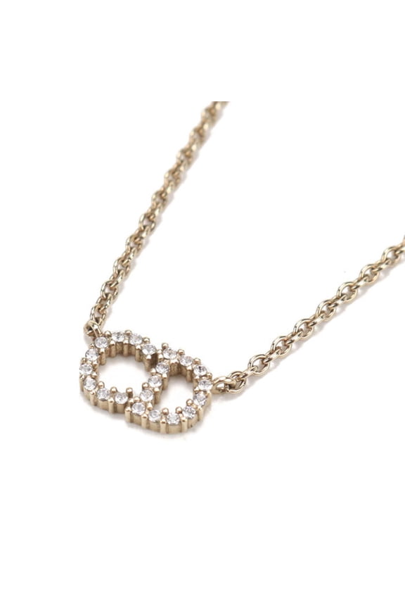 Pre-Owned Christian Dior DIOR Necklace N3523WOMZI_D301 Claire D Lune Women's Gold