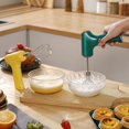 thumbnail image 4 of Mini Mezclador InaláMbrico Licuadora de Alimentos EléCtrica Mezclador de Mano Batidora de Huevos Mezclador AutomáTico de Masa para Hornear Pasteles de Alimentos en Crema Verde, 4 of 5