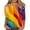 02 Multicolor, variant on Htigea Women's American Flag & Flower Shirts 3/4 Sleeve Crewneck Pullover Tops 4th of July 250th Anniversary Tshirts Summer Wear 03 Multicolor S