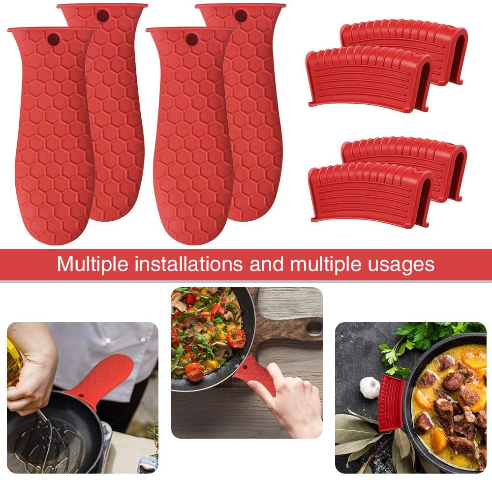 Potholder Cast Iron Skillet Handle Cover Silicone Hot Handle Holder Pot  Sleeve 2 Pack, 1 Pack - Harris Teeter