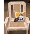 thumbnail image 2 of Carolines Treasures BB9973PW1818 Siberian Husky 2 Fall Fabric Decorative Pillow  18H x18W multicolor, 2 of 2