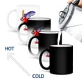 thumbnail image 4 of 3drose, Funny Cute Shark Batter Playing Baseball Sports at the Beach, 11oz Magic Transforming Mug, 4 of 7