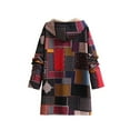 thumbnail image 3 of Otvok Womens Winter Warm and Fleece Heavy Printed Hooded Jacket with Zipper Double Pockets, 3 of 6