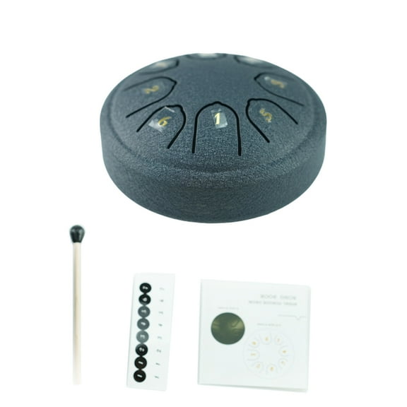 8 Notes C Major Tuned Percussion Instrument Handpan Drum with Drumsticks Kits