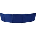 thumbnail image 4 of Meridian Furniture Limitless Navy Velvet Modular 5 Piece Sectional, 4 of 10