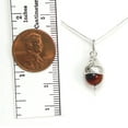 thumbnail image 3 of Acorn Necklace Small Sterling Silver and Red Tigers Eye - Gift Boxed with Great Potential Story Card - Handmade in USA (16 Inch Chain Length), 3 of 5