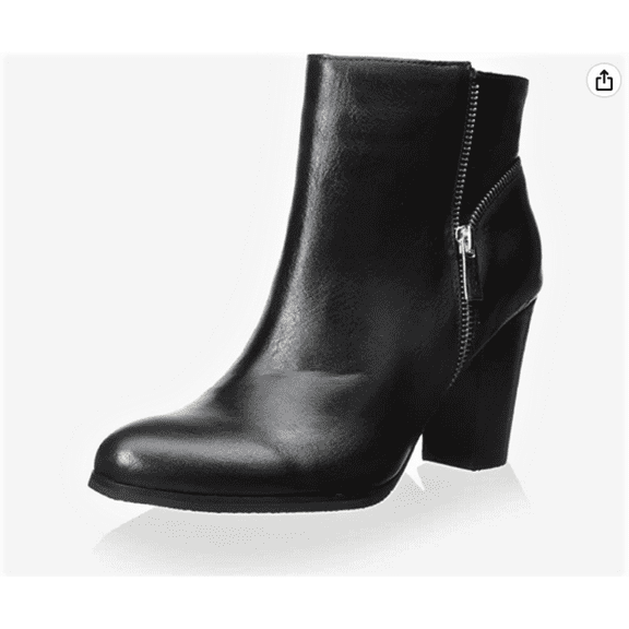 Sixth   Love Adult Women's Rex Zip Black Bootie, Sz. 7.5 M US
