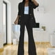 thumbnail image 4 of Traje de mujer de dos piezas, traje de mujer de dos piezas, traje de mujer de dos piezas, traje de pantalón largo, consiga más, 4 of 6