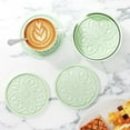 thumbnail image 4 of Silicone Coasters Set, 4 Pcs Drink Coasters for Coffee Table, Bar Tabletop Protection - Nyanza Green, 4 of 6