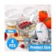 thumbnail image 5 of 4pcs Overnight Oats Containers with Lids and Spoons, 20oz Overnight Oats Jars Airtight Yogurt Containers sjx, 5 of 5