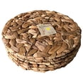 thumbnail image 2 of Cork & Leaf Oceana Assiettes Naturelles / Assiettes de Souper avec Chargeur pour Déco de Table Rustique / Assiettes avec Chargeur Boho / Déco de Table à Manger Élégante Rustique / Napperons Ronds (6), 2 of 4