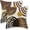Brown Gold-mid Century, variant on Summer Pillow Covers 12x20 Inch Set of 2, Stripes Yellow Sunshine Decorations Outdoor Throw Pillows Boho Outdoor Rainbow Sun Pillowcase Linen Decor Cute Lumbar Cushion Case for Home Bedroom