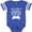 Football Blue and White, variant on Inktastic Kickboxing Future Kickboxer Like Daddy Boys or Girls Baby Bodysuit