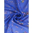 thumbnail image 2 of INSPIRE CHIC Women's Scarf Chiffon Sunscreen Swimwear Long Floral Wrap Shawls Royal Blue, 2 of 7