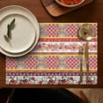 thumbnail image 5 of Pioneer Flower Floral Print Pattern Summer Placemats Table Placemats Set Of 4-Linen Kitchen Washable Placemats Table Mats 12x18 Inch Non-Slip Heat Resistant, 5 of 6