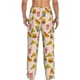 thumbnail image 3 of Goofa Hamburger Pizza Coke Printed Soft Pajama Pants for Men, Wide Leg Comfy Casual Lounge Yoga Pants-XX-Large, 3 of 9