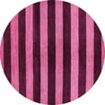 thumbnail image 1 of Ahgly Company Indoor Round Oriental Pink Modern Area Rugs, 8' Round, 1 of 4