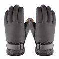 thumbnail image 1 of Naiovety Guantes de esquí con pantalla táctil para hombre, impermeables, a prueba de viento, para invierno, cálidos, antideslizantes, para patinaje, Deportes de nieve gris Naiovety HW4705-02, 1 of 6