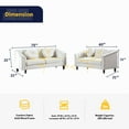 thumbnail image 3 of Ainehome 2PCS Living Room Set, Sectional Sofa Set, Sectional Sofa, 3 of 5